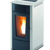 Cosy Flamme Poeles A Granules A Chateaubriant DALIA STILL Trax White