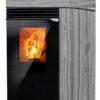 Cosy Flamme Poeles A Granules A Chateaubriant H6 Signature Horizon Onyx Face