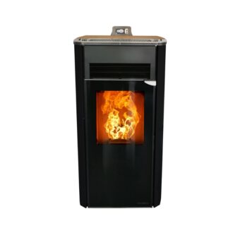 Cosy Flamme Poeles A Granules A Chateaubriant SIGNATURE H9 H9C Anodic Black FACE